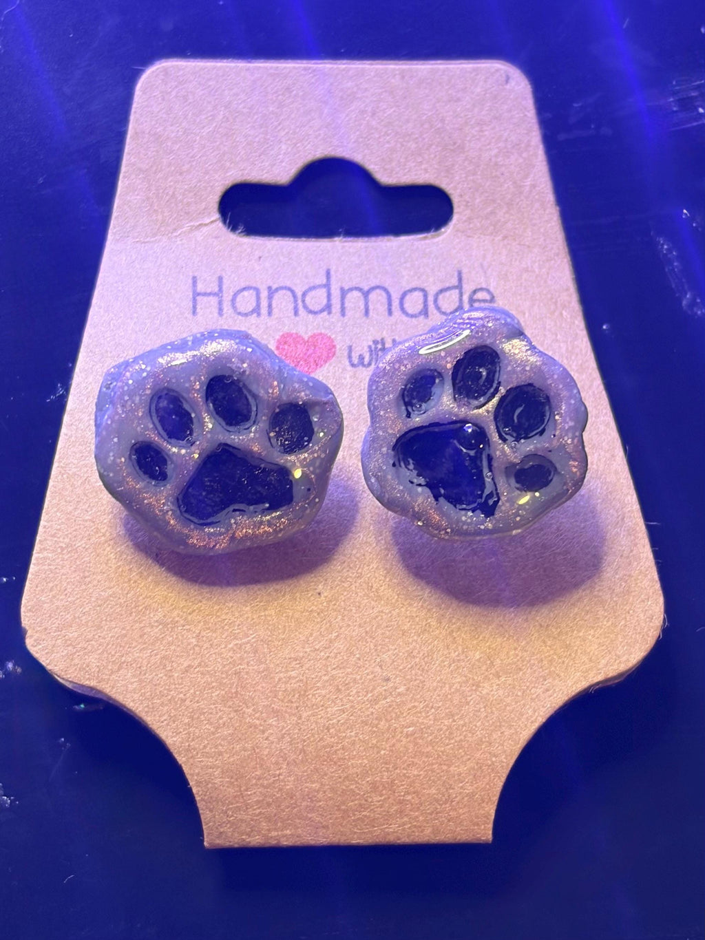 Handmade Paw Studs