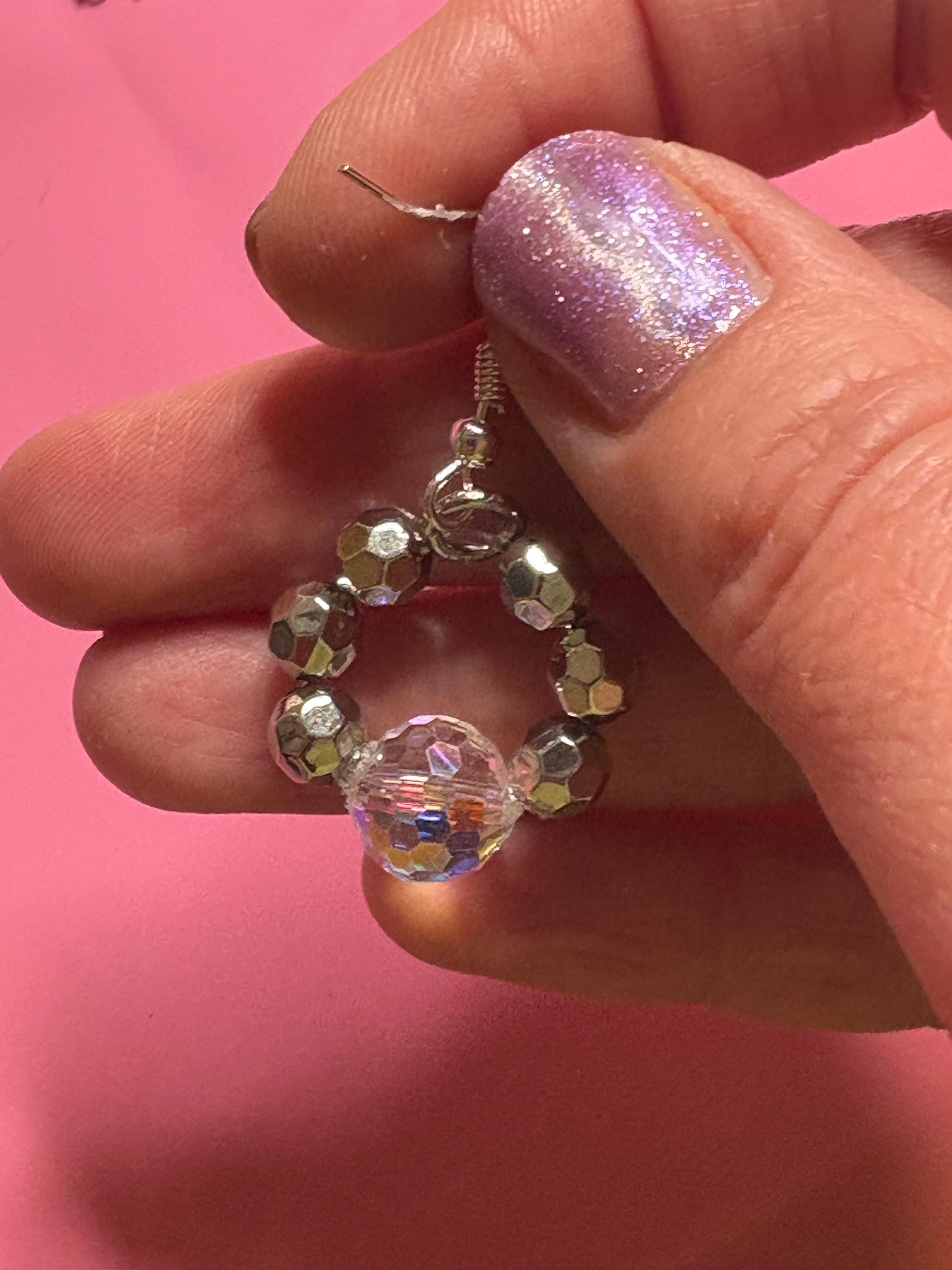 Handcrafted Bead Accent Looped Earrings