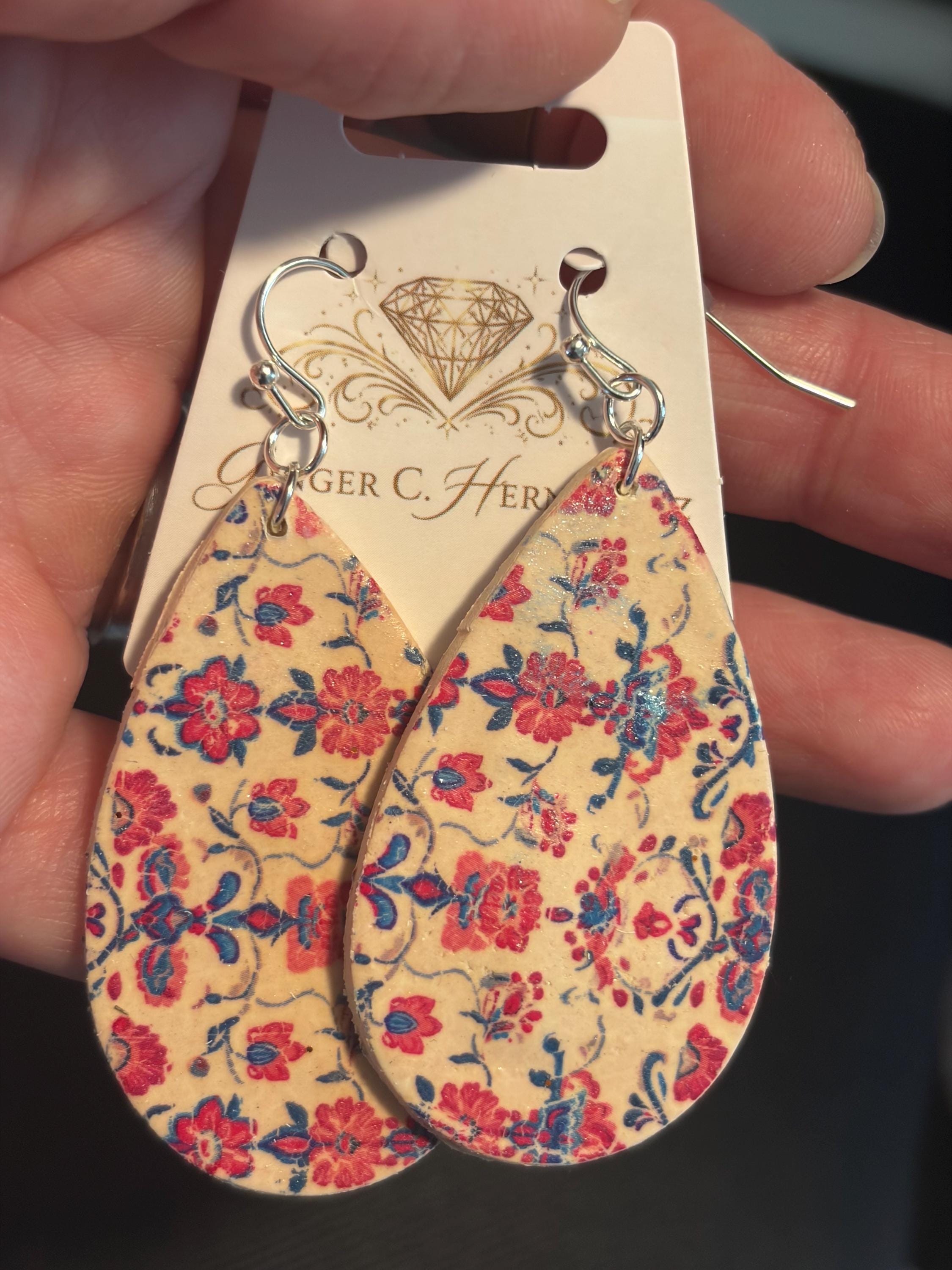 Country Cottage Floral Earrings
