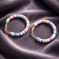 Soft Silicone Beaded Hoop Earrings